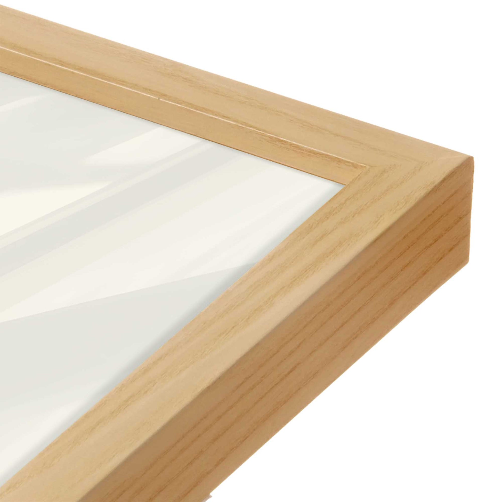 [Color:American Maple], Picture of art in an American Maple frame of the corner
