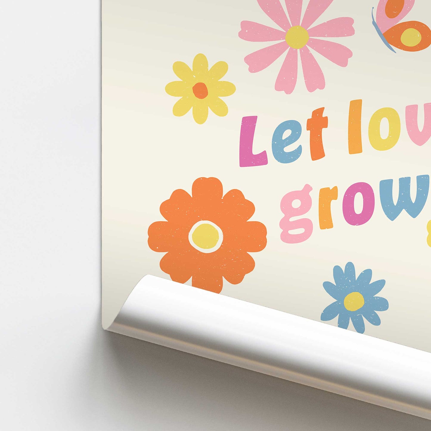 [color:Rolled Print], Picture of close up of art