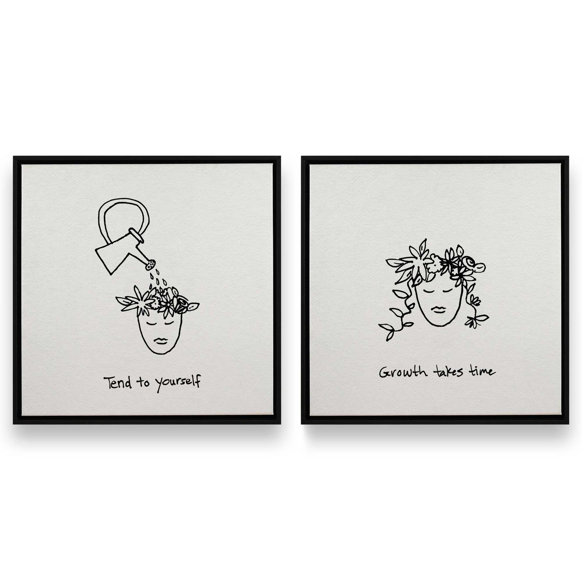 [Color:Satin Black], Picture of art in a Satin Black frame