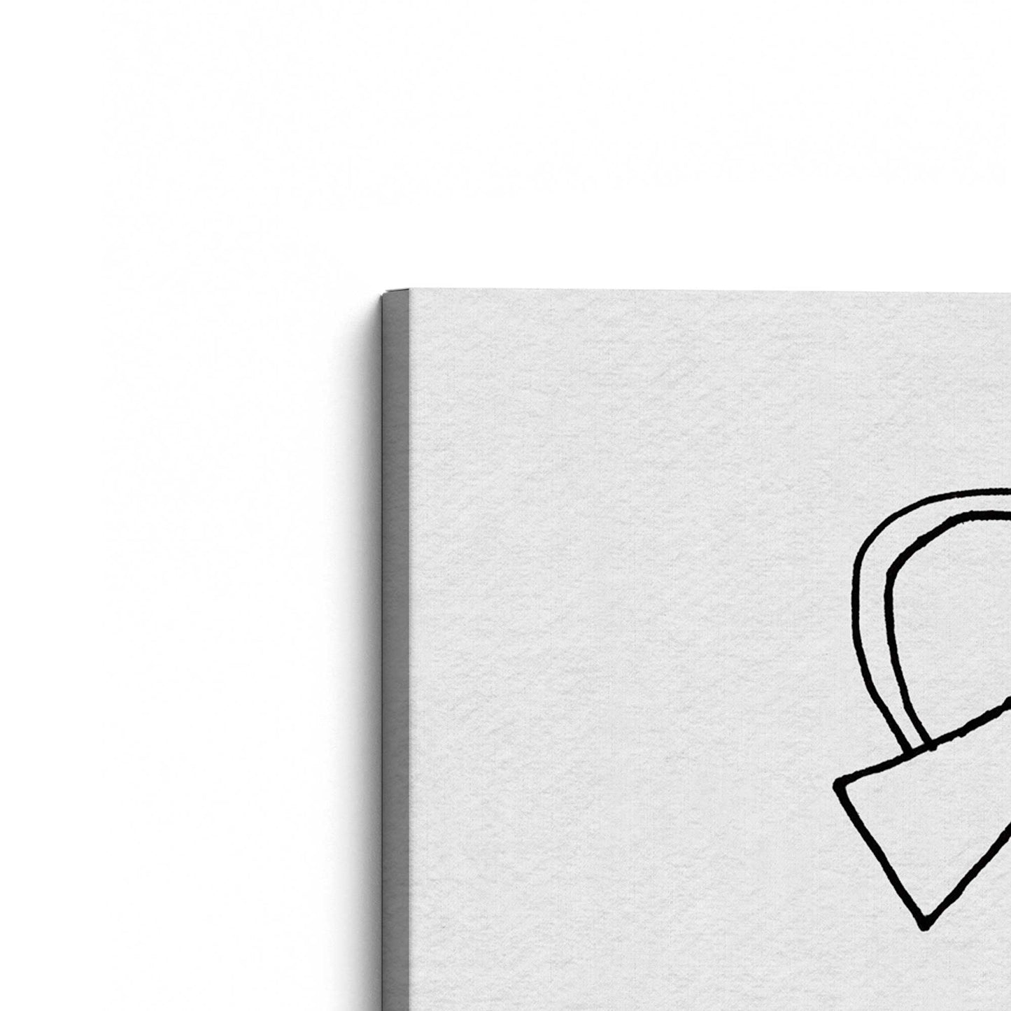 [Color:Stretched Canvas], Picture of art at an angle