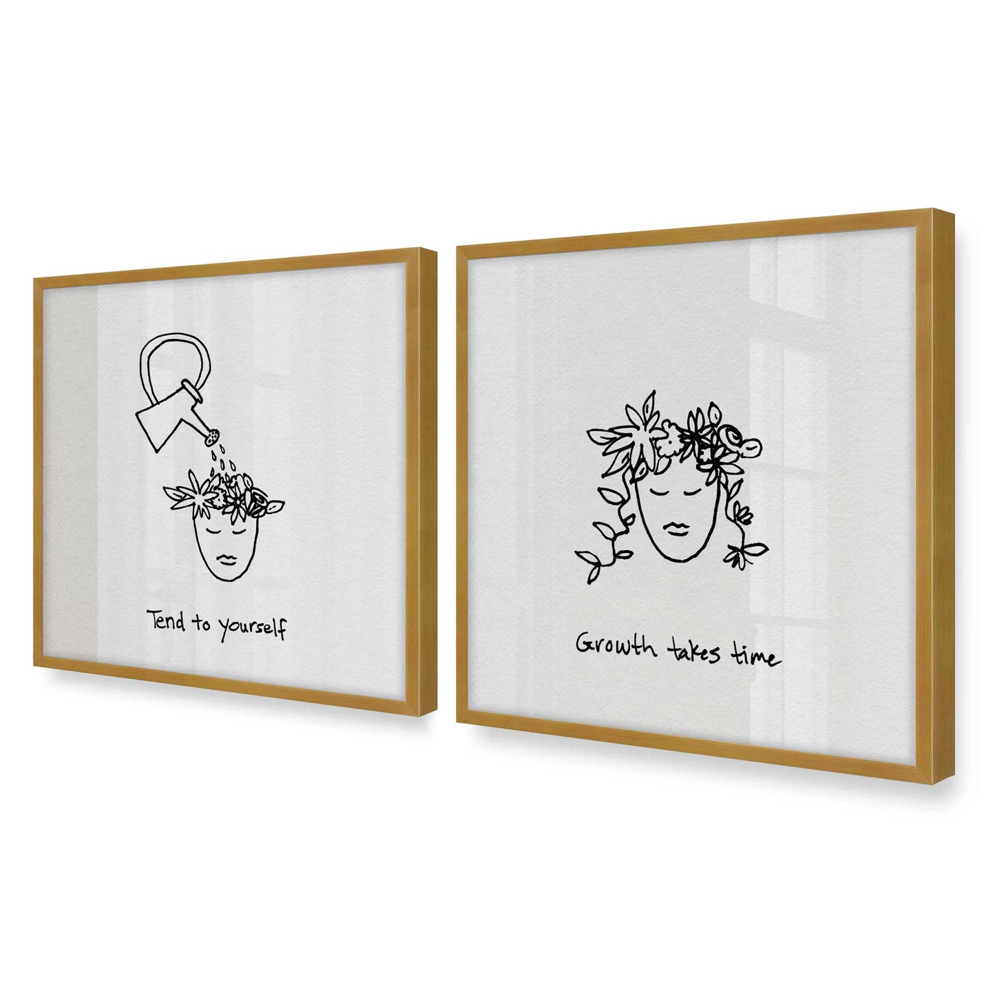 [Color:Polished Gold], Picture of art in a Polished Gold frame of the corner