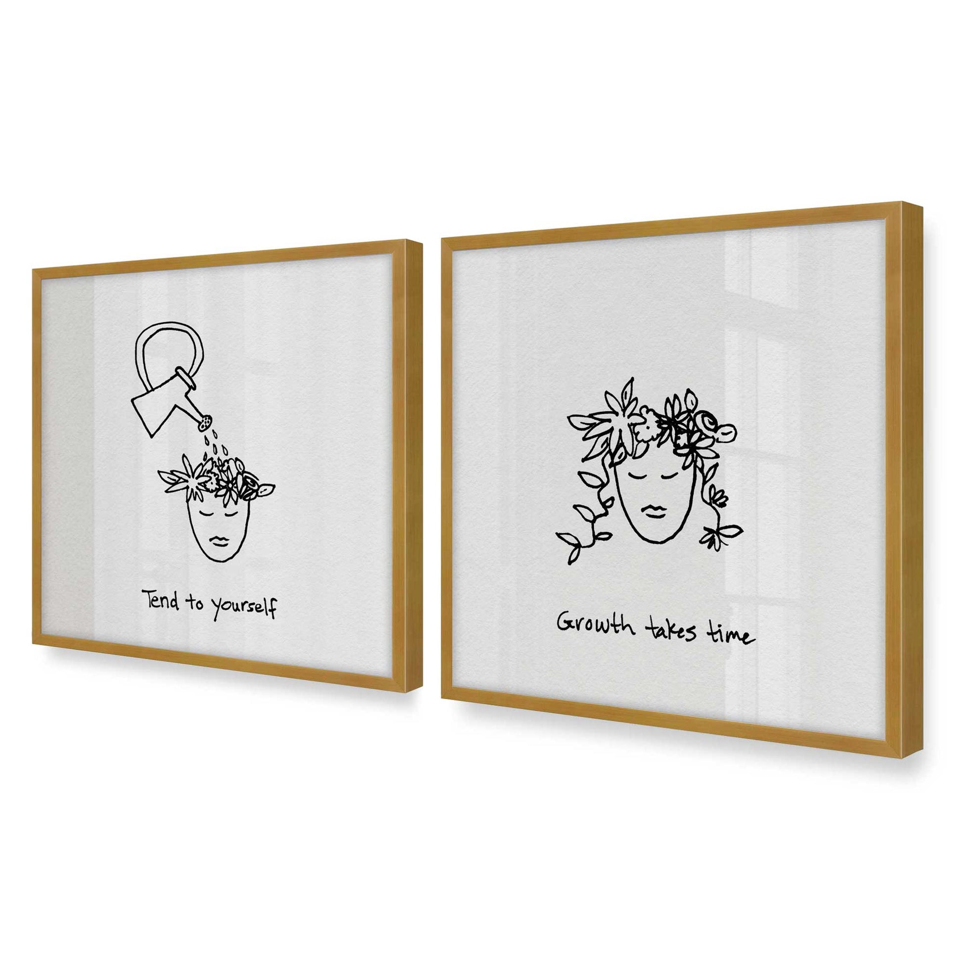 [Color:Polished Gold], Picture of art in a Polished Gold frame of the corner