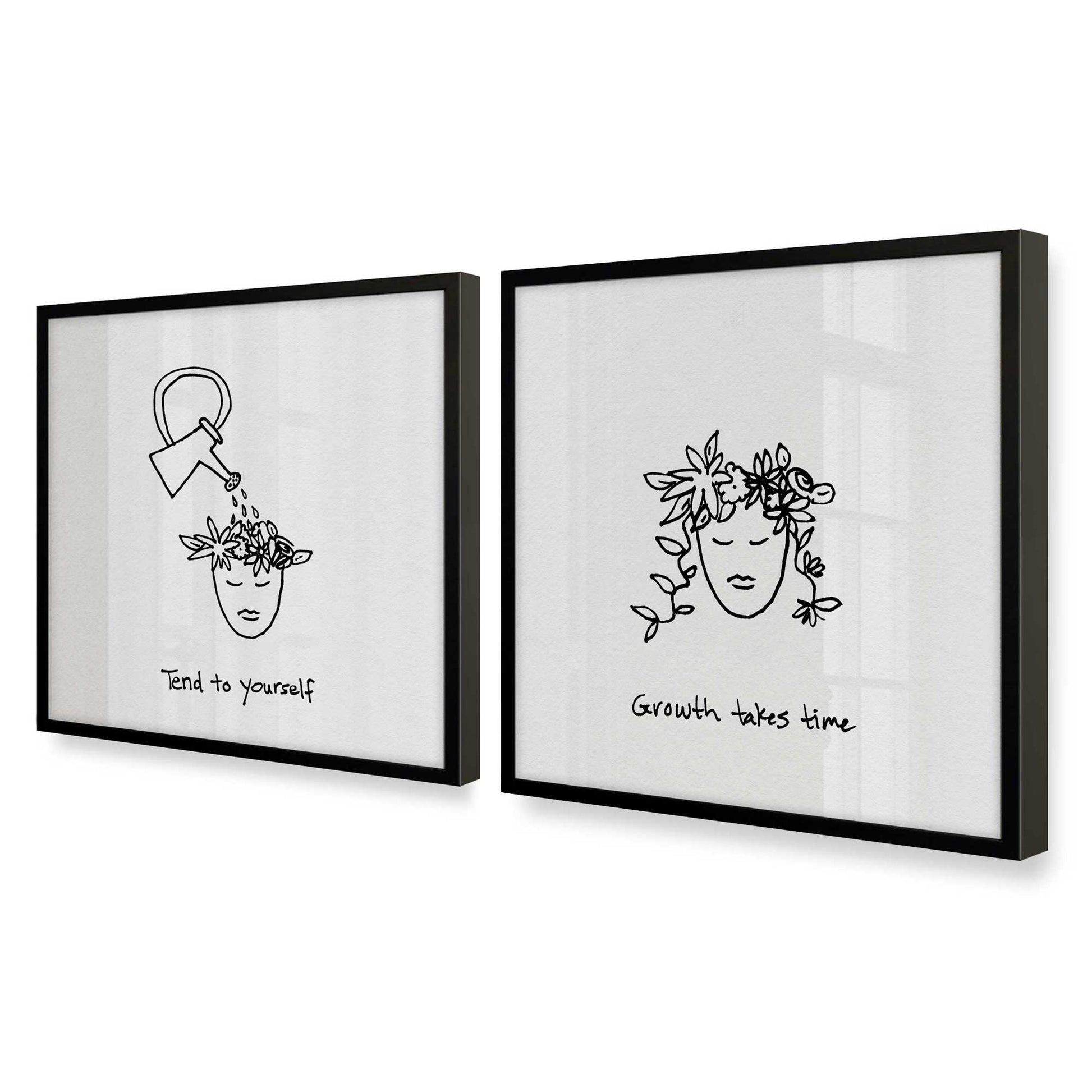 [Color:Satin Black], Picture of art in a Satin Black frame at an angle