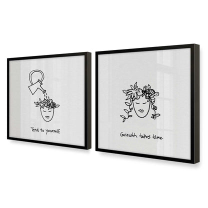 [Color:Satin Black], Picture of art in a Satin Black frame at an angle