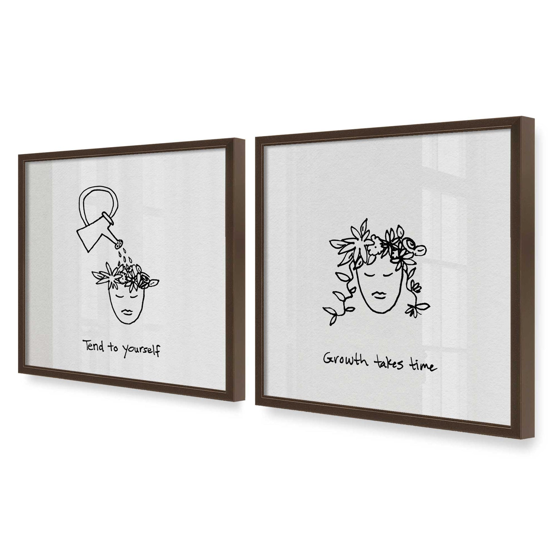[Color:Belvinder Brown], Picture of art in a Belvinder Brown frame at an angle