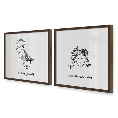 [Color:Belvinder Brown], Picture of art in a Belvinder Brown frame at an angle