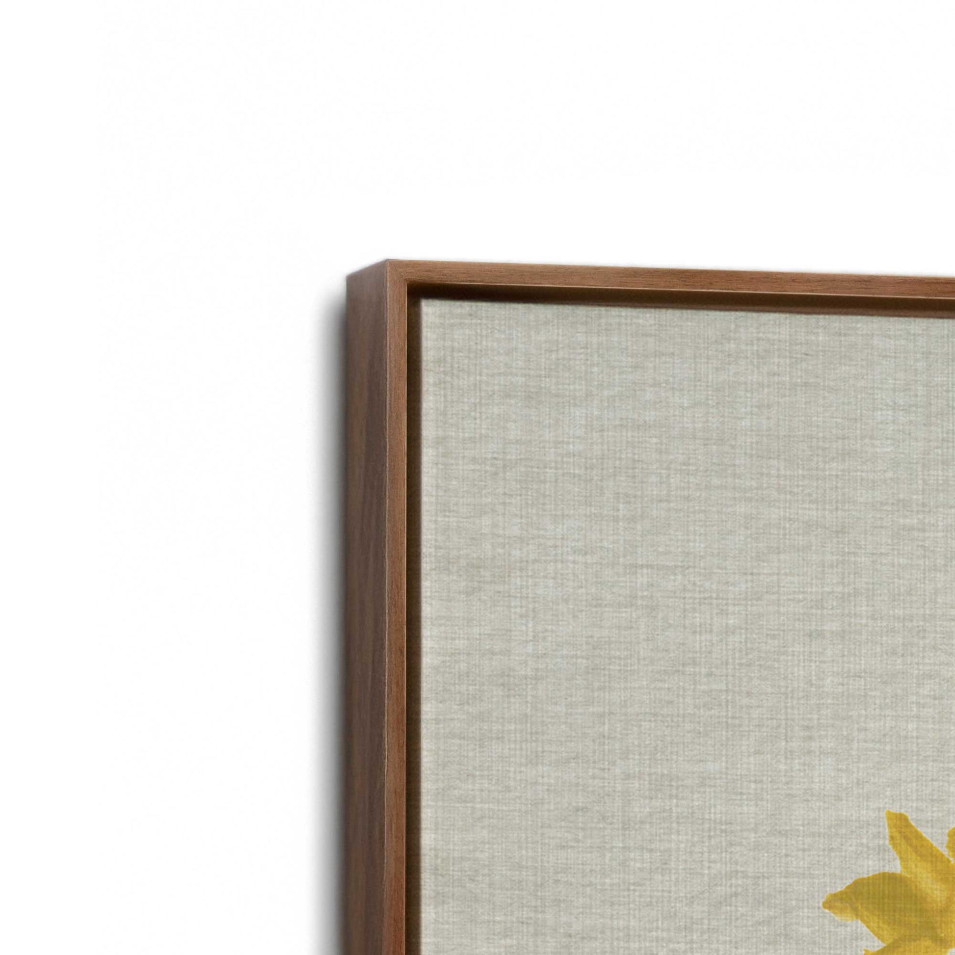 [Color:Walnut], Picture of art in a Walnut frame at an angle