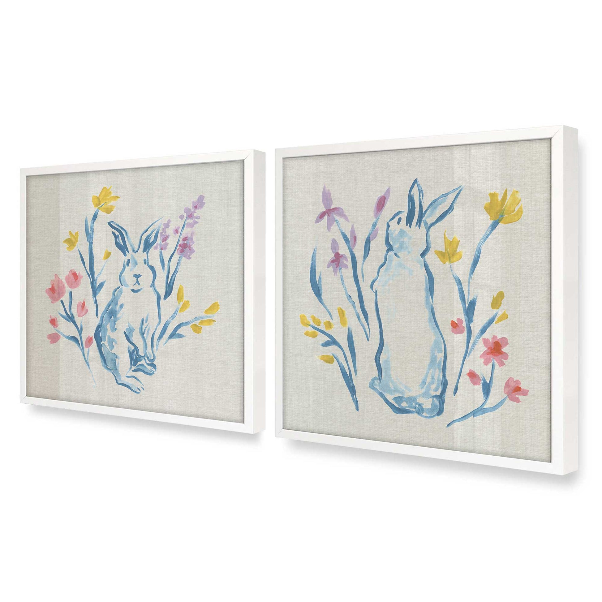 [Color:Opaque White], Picture of art in an Opaque White frame at an angle