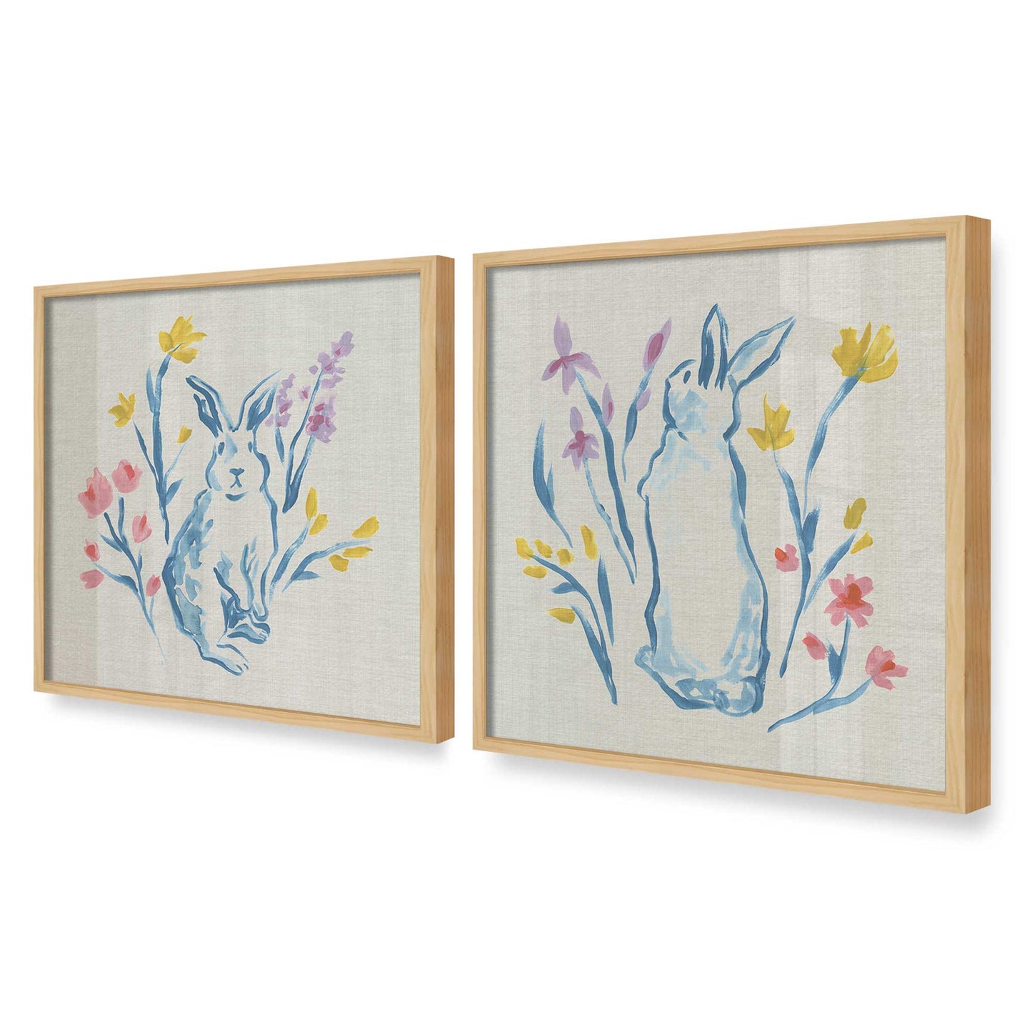 [Color:American Maple], Picture of art in an American Maple frame at an angle