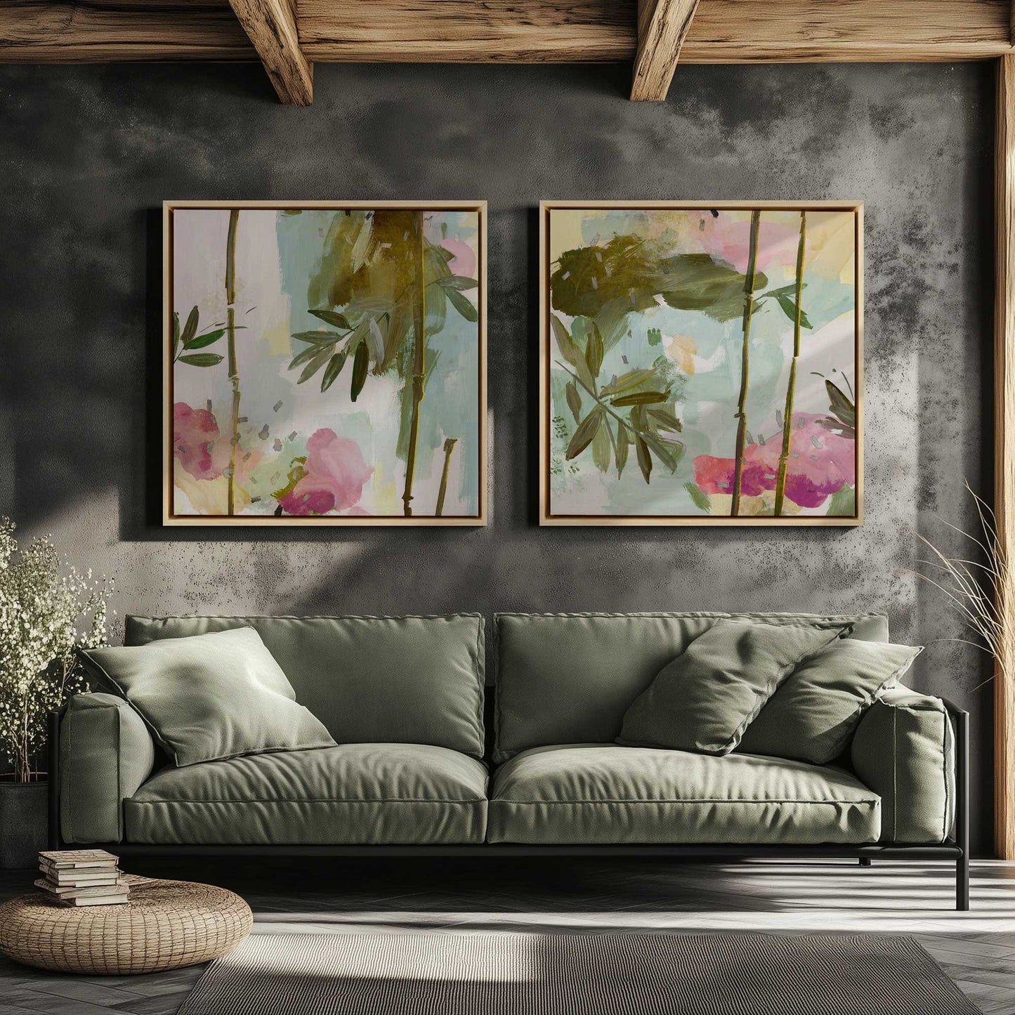 [Color:Walnut], Picture of art in a Walnut frame