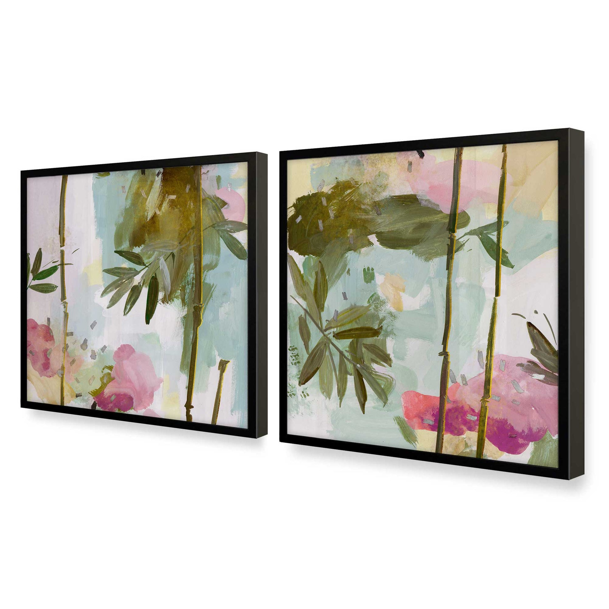 [Color:Satin Black], Picture of art in a Satin Black frame at an angle