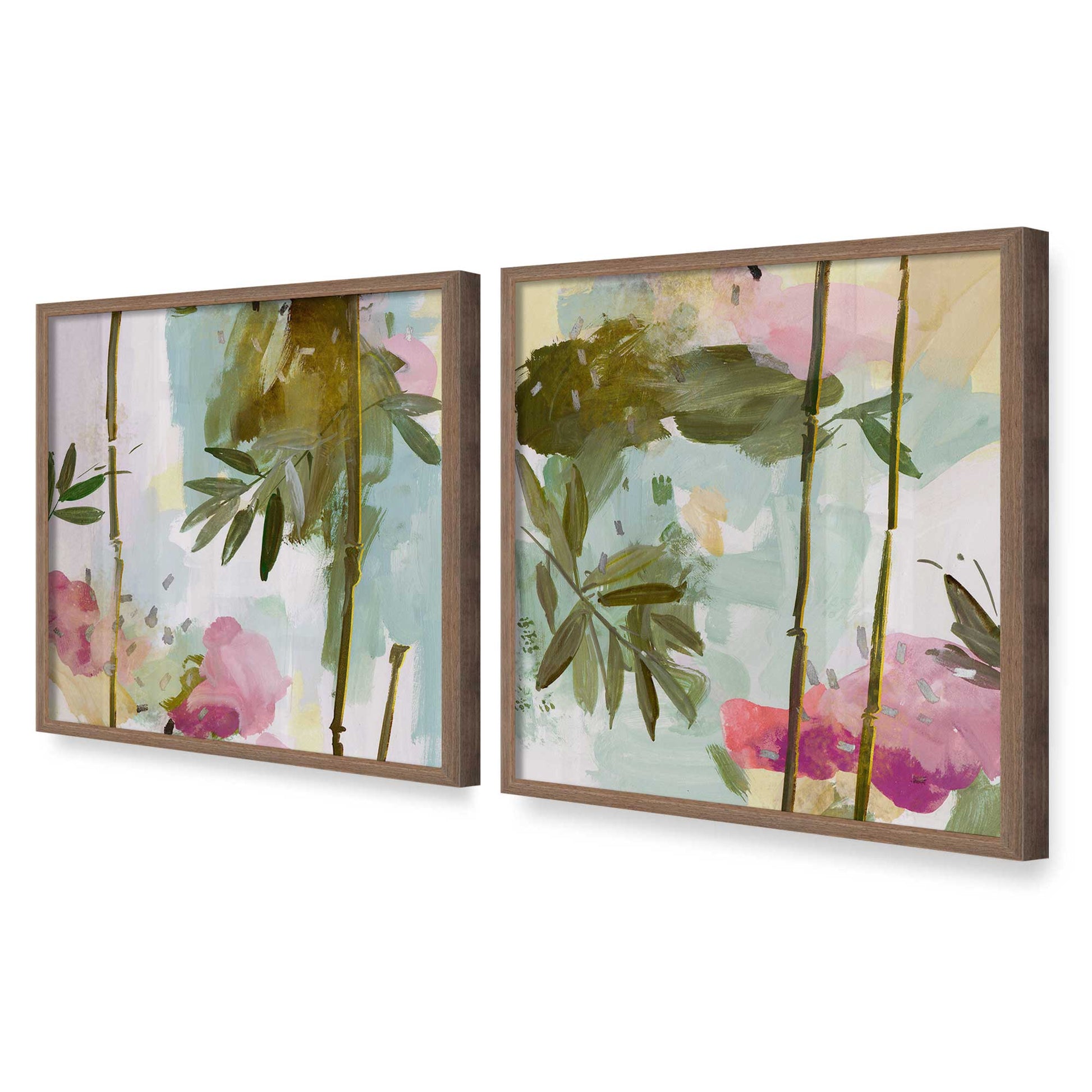 [Color:Walnut], Picture of art in a Walnut frame at an angle