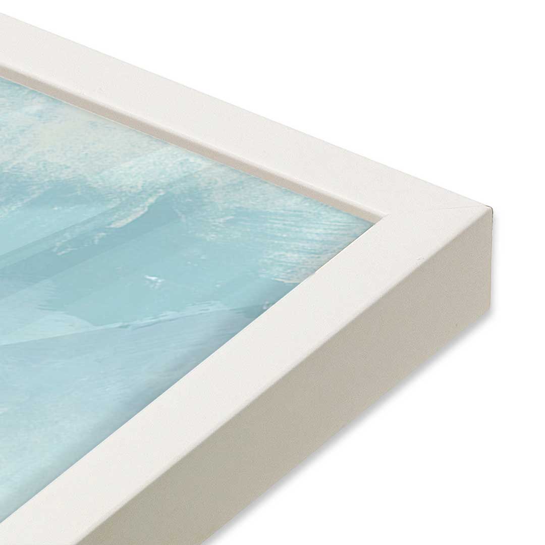 [Color:Opaque White], Picture of art in an Opaque White frame of the corner