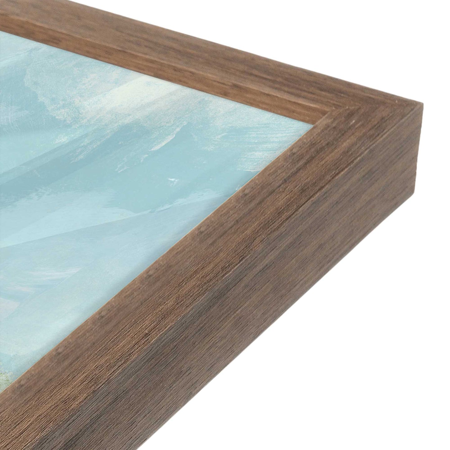 [Color:Walnut], Picture of art in a Walnut frame of the corner