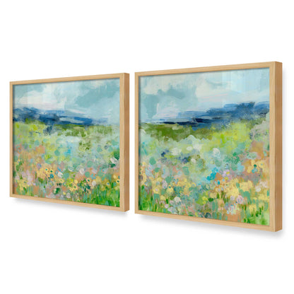 [Color:American Maple], Picture of art in an American Maple frame at an angle