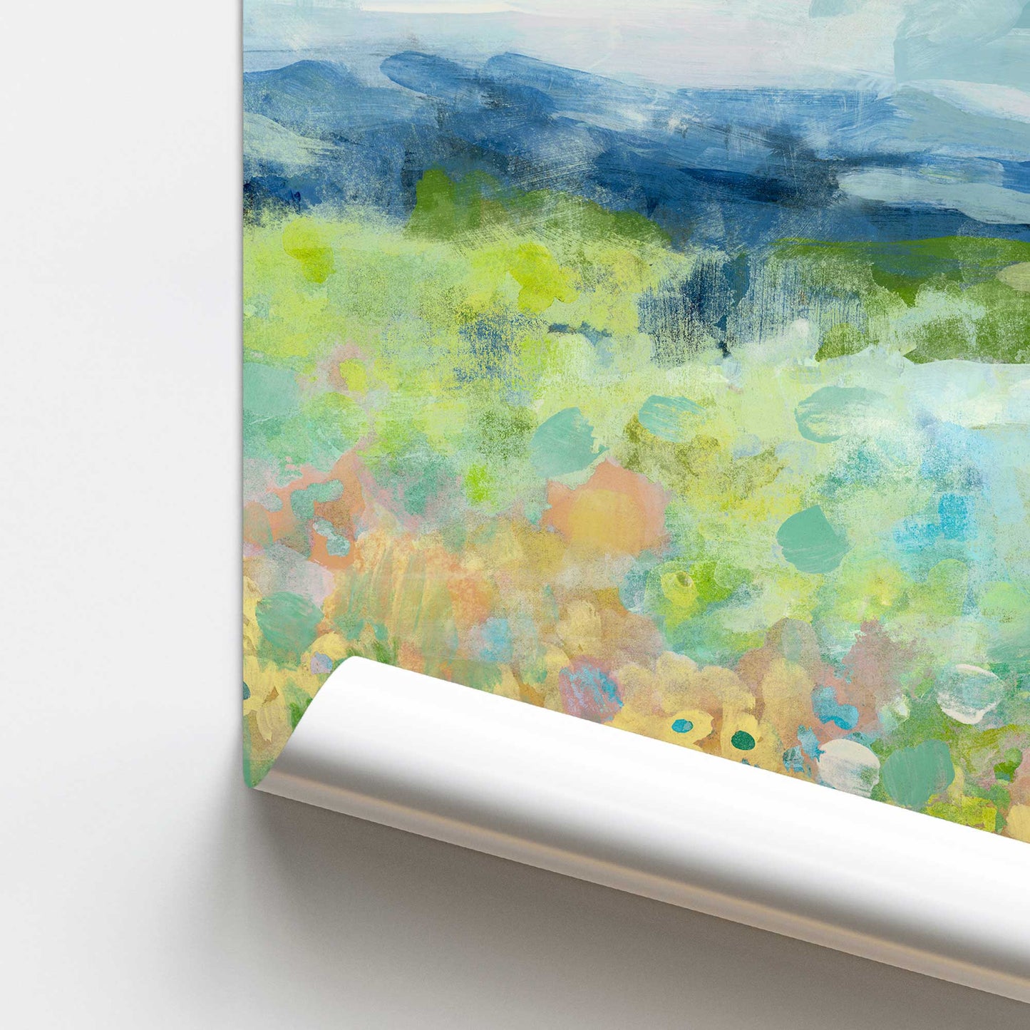[color:Rolled Print], Picture of close up of art