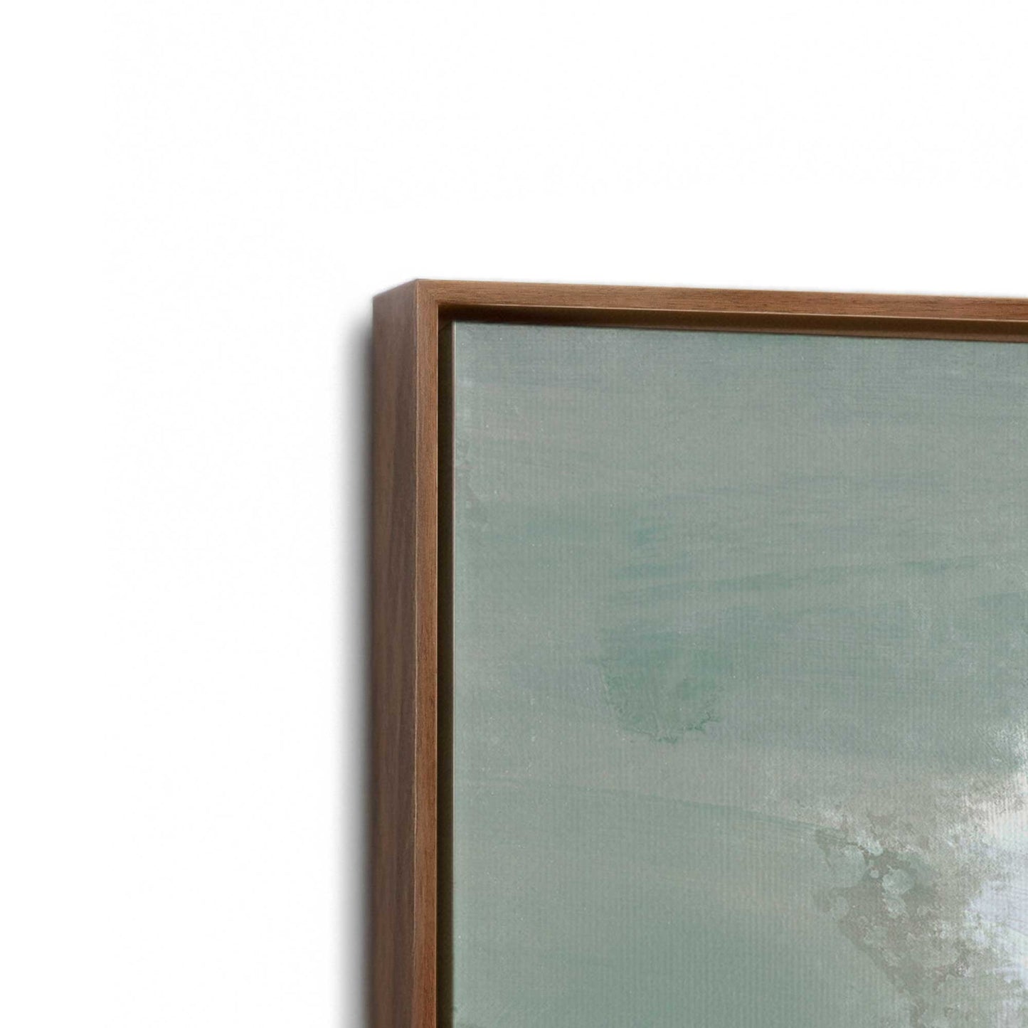 [Color:Walnut], Picture of art in a Walnut frame at an angle