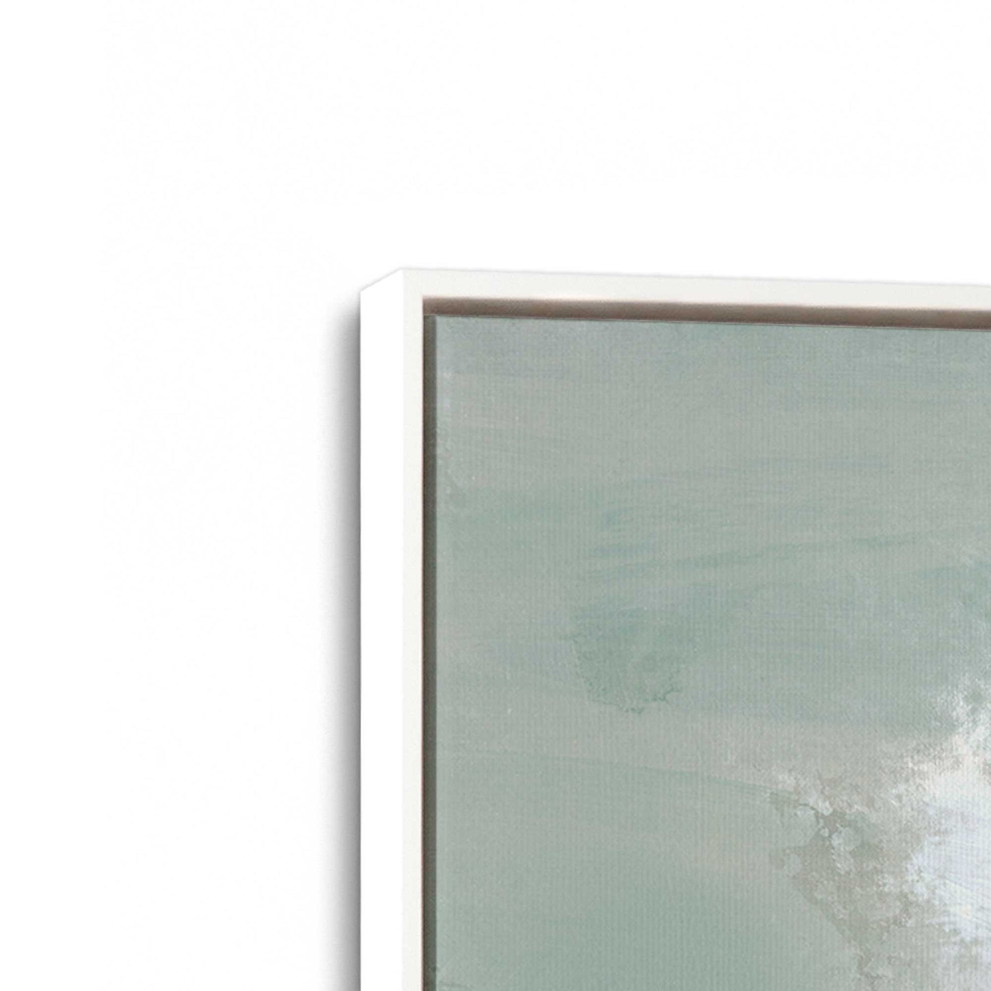 [Color:Opaque White], Picture of art in a White frame at an angle