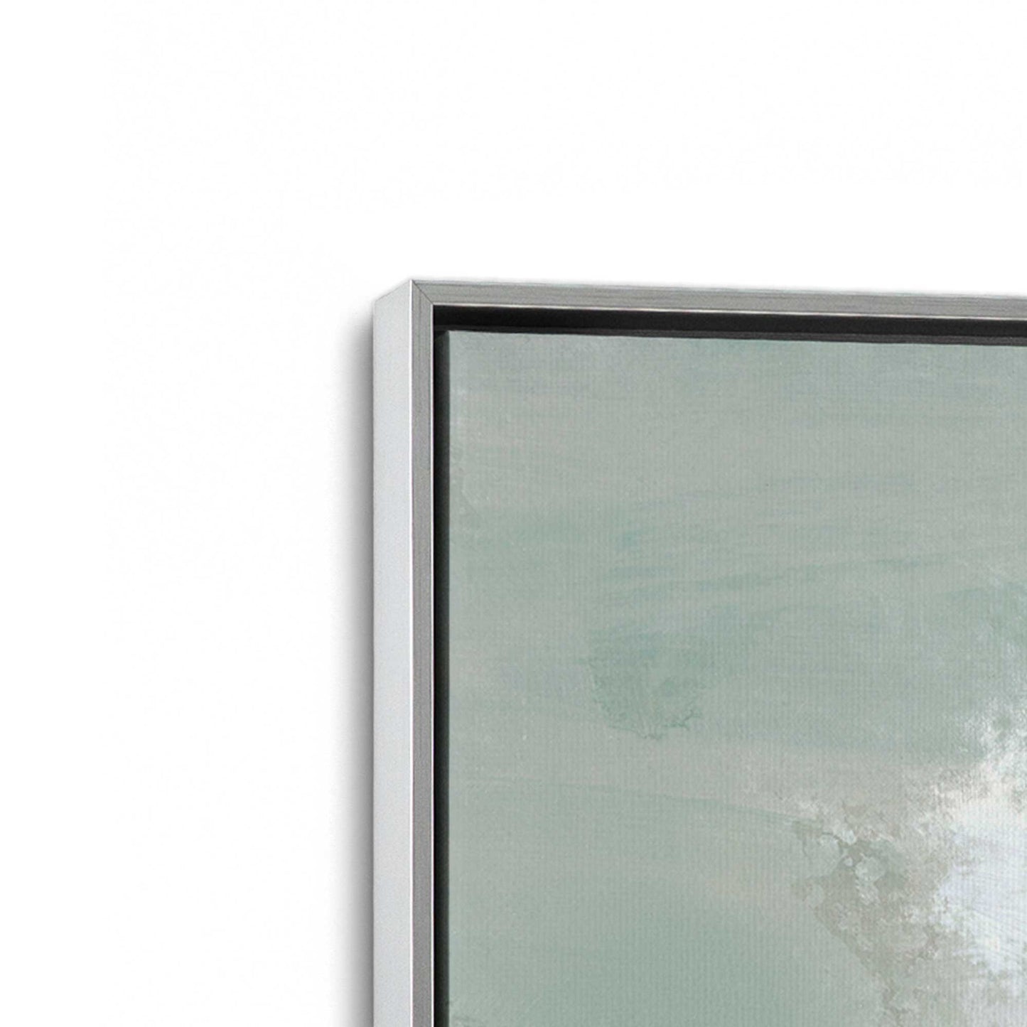 [Color:Polished Chrome], Picture of art in a Polished Chrome frame at an angle