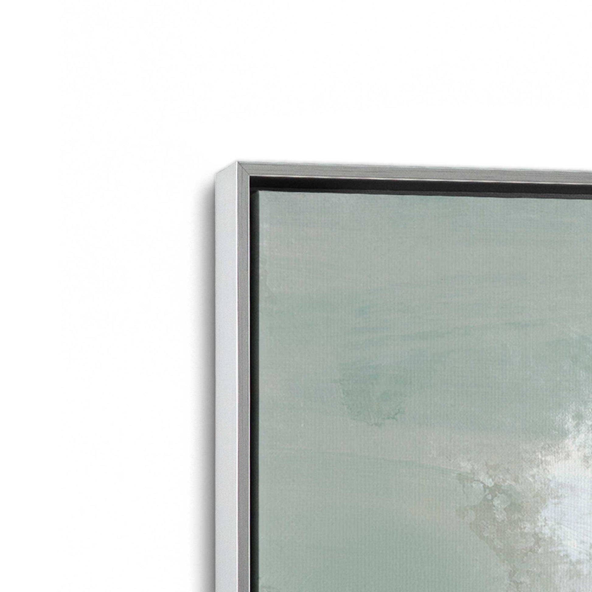 [Color:Polished Chrome], Picture of art in a Polished Chrome frame at an angle
