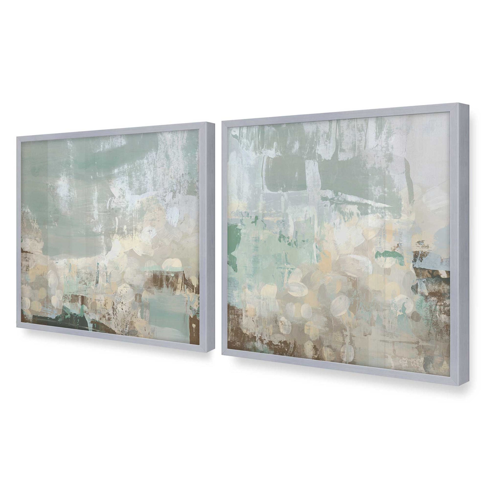 [Color:Polished Chrome], Picture of art in a Polished Chrome frame of the corner