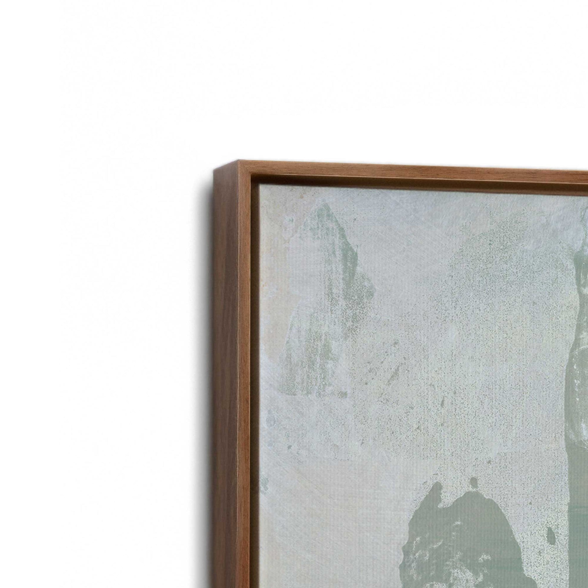 [Color:Walnut], Picture of art in a Walnut frame at an angle