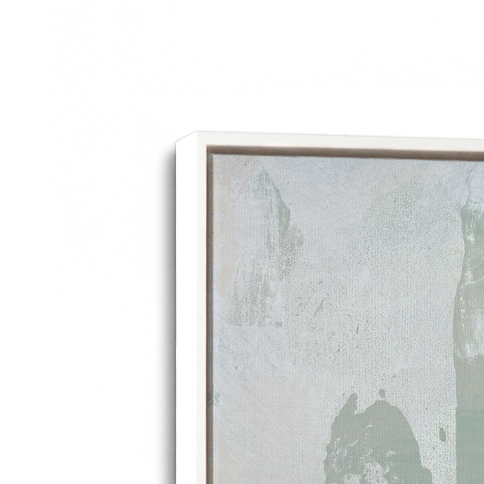 [Color:Opaque White], Picture of art in a White frame at an angle