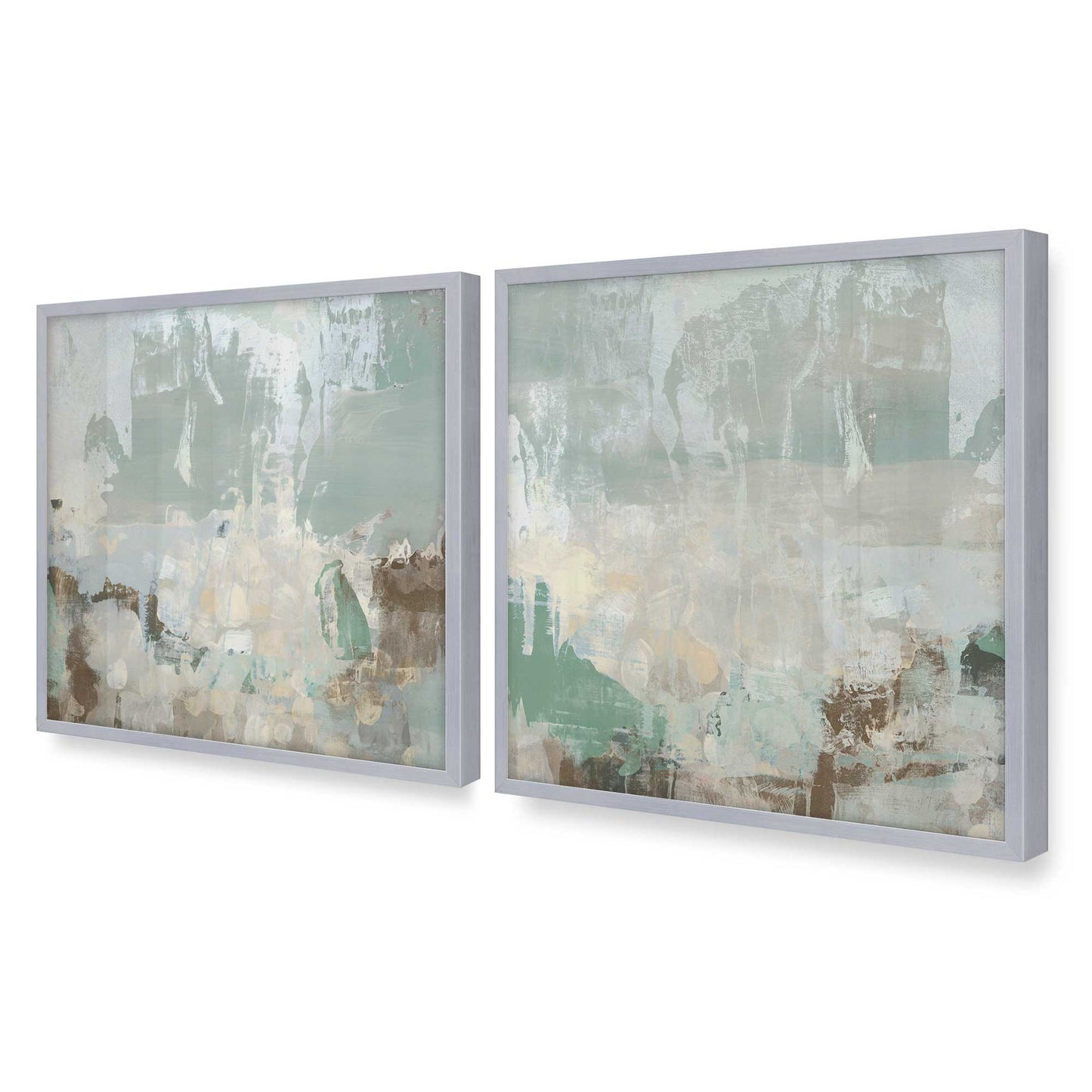 [Color:Polished Chrome], Picture of art in a Polished Chrome frame of the corner
