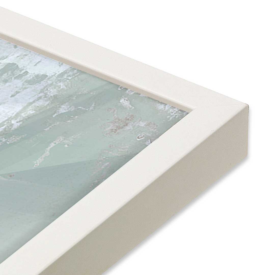 [Color:Opaque White], Picture of art in an Opaque White frame of the corner