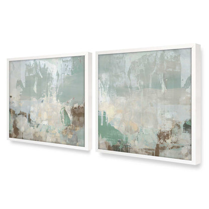 [Color:Opaque White], Picture of art in an Opaque White frame at an angle