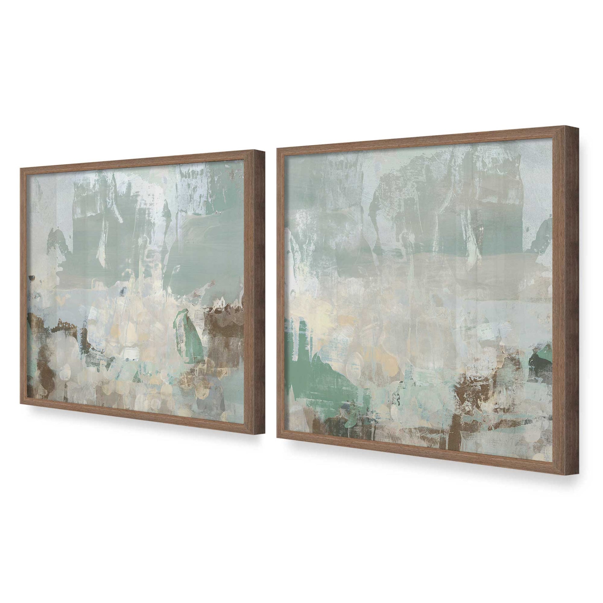 [Color:Walnut], Picture of art in a Walnut frame at an angle