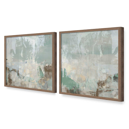 [Color:Walnut], Picture of art in a Walnut frame at an angle