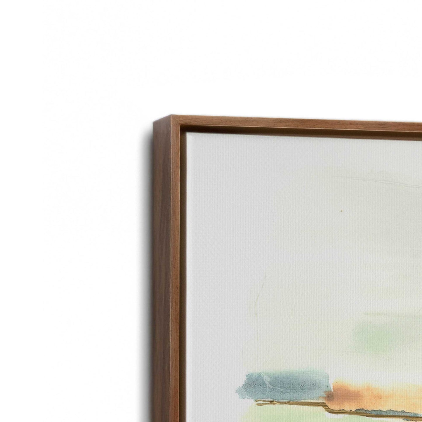[Color:Walnut], Picture of art in a Walnut frame at an angle
