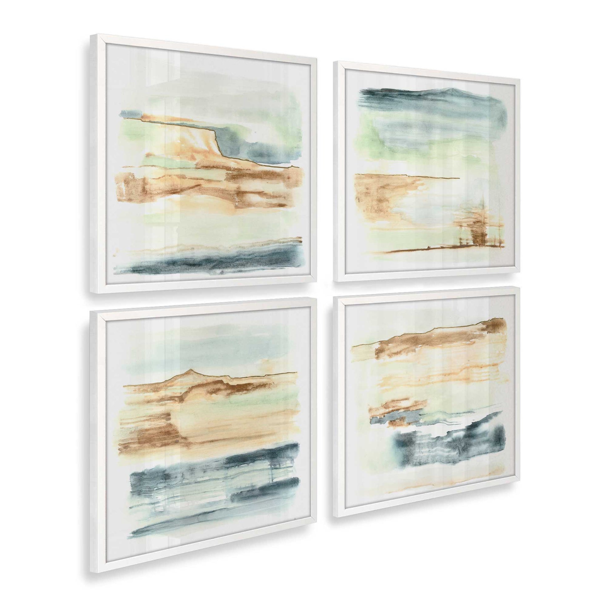 [Color:Opaque White], Picture of art in a Opaque White frame at an angle