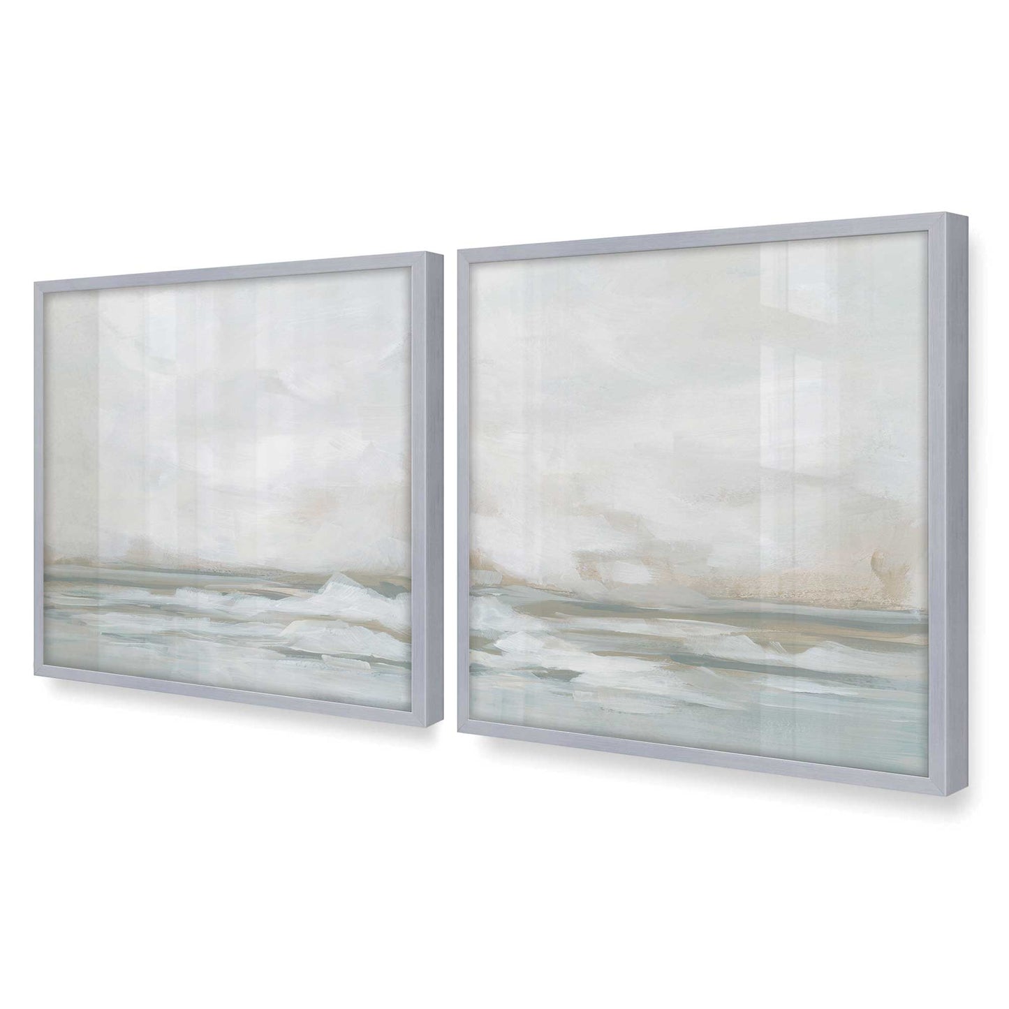 [Color:Polished Chrome], Picture of art in a Polished Chrome frame of the corner