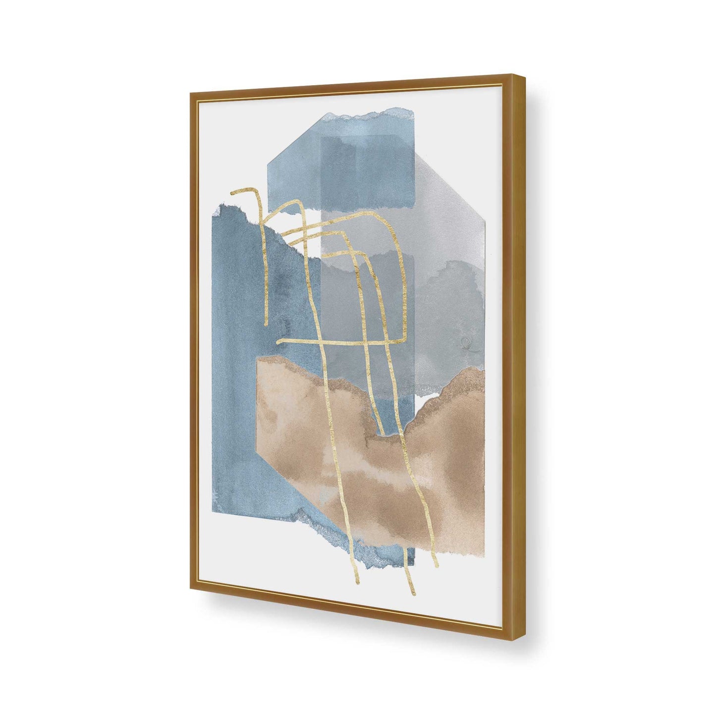 [Color:Polished Gold], Picture of art in a Polished Gold frame of the corner