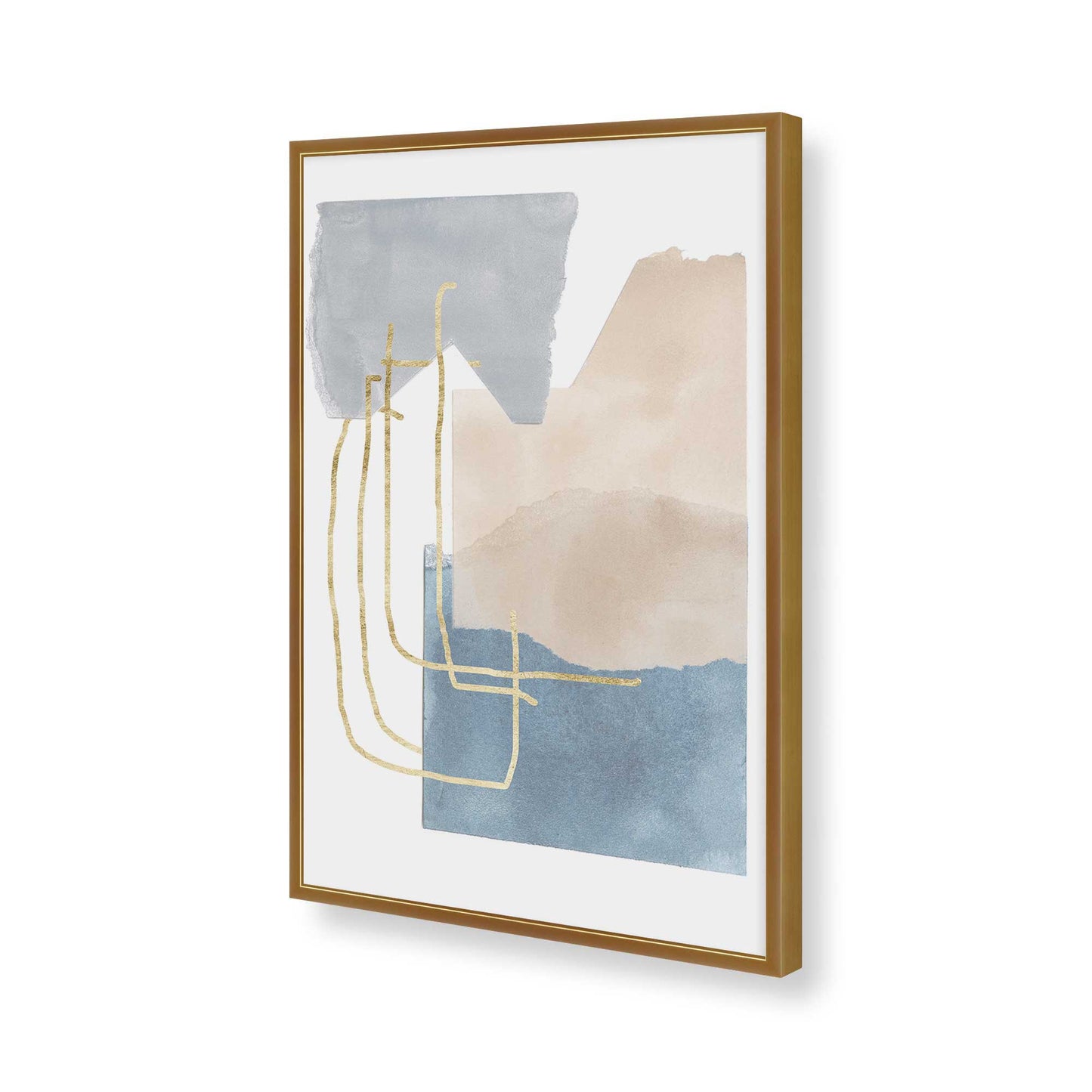 [Color:Polished Gold], Picture of art in a Polished Gold frame of the corner