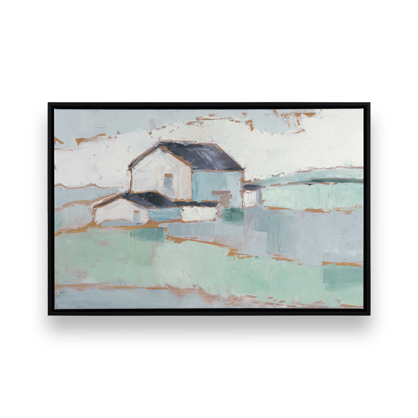 [Color:Satin Black], Picture of art in a Satin Black frame