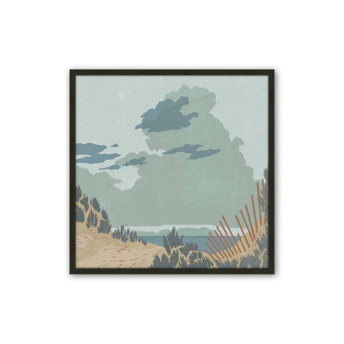[Color:Satin Black], Picture of art in a Satin Black frame