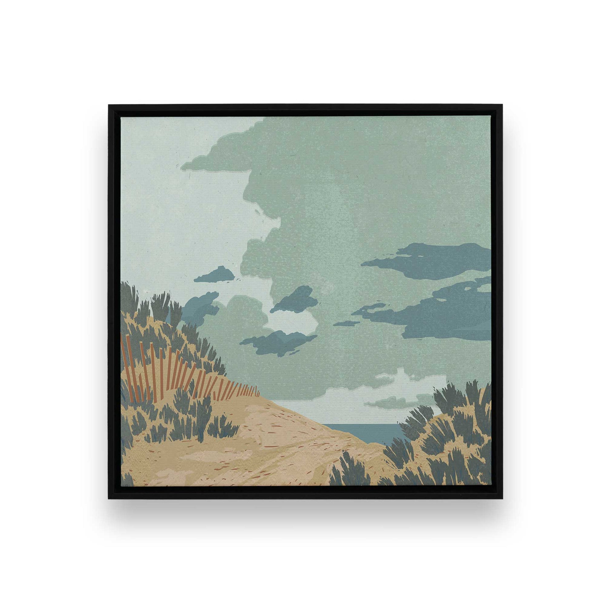 [Color:Satin Black], Picture of art in a Satin Black frame