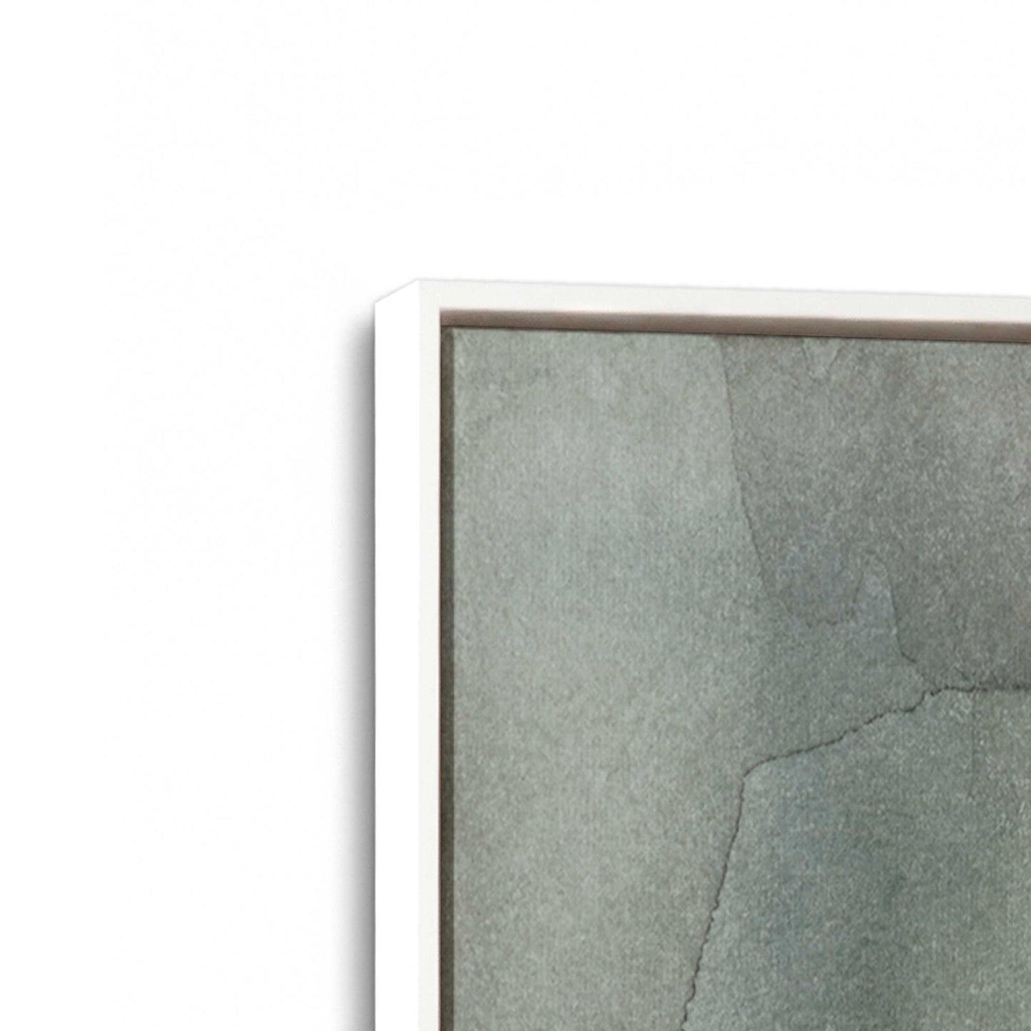 [Color:Opaque White], Picture of art in a White frame at an angle