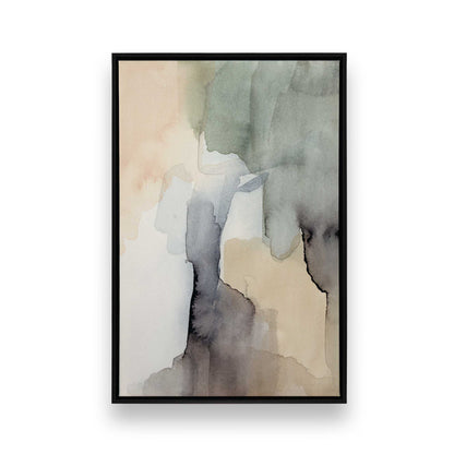 Organic Tones in Watercolor, Set of 3 Canvas Prints