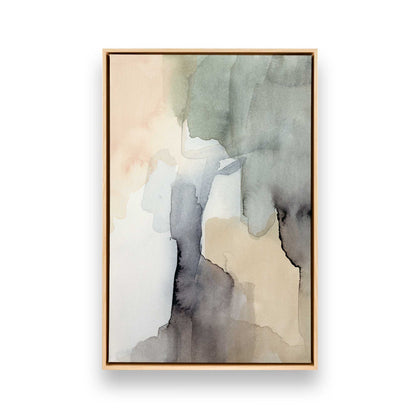 Organic Tones in Watercolor, Set of 3 Canvas Prints