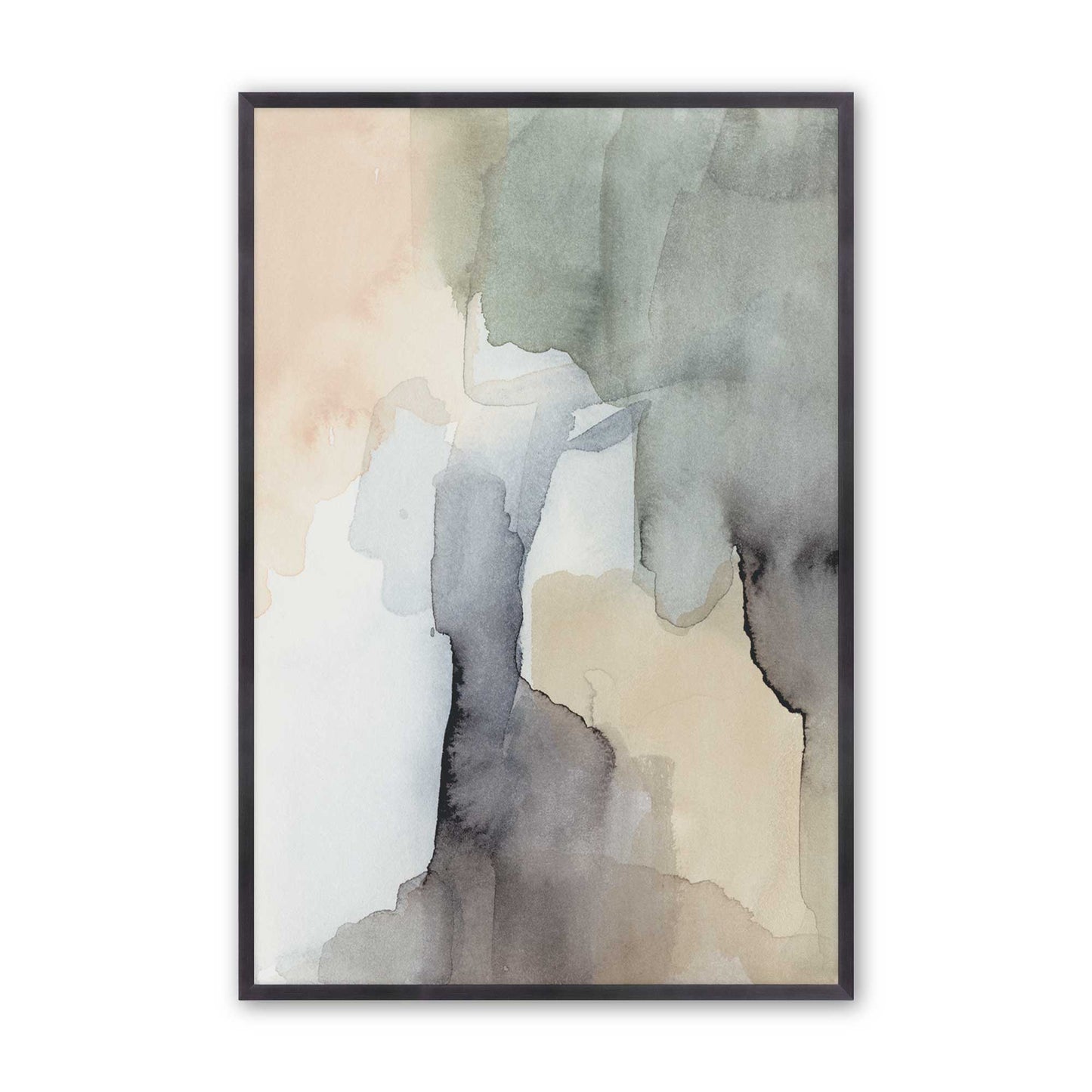Organic Tones in Watercolor Set of 3 Art Prints