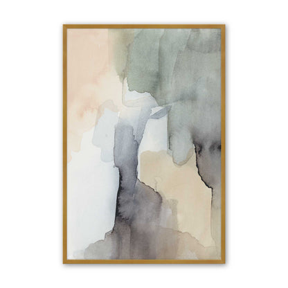 Organic Tones in Watercolor Set of 3 Art Prints
