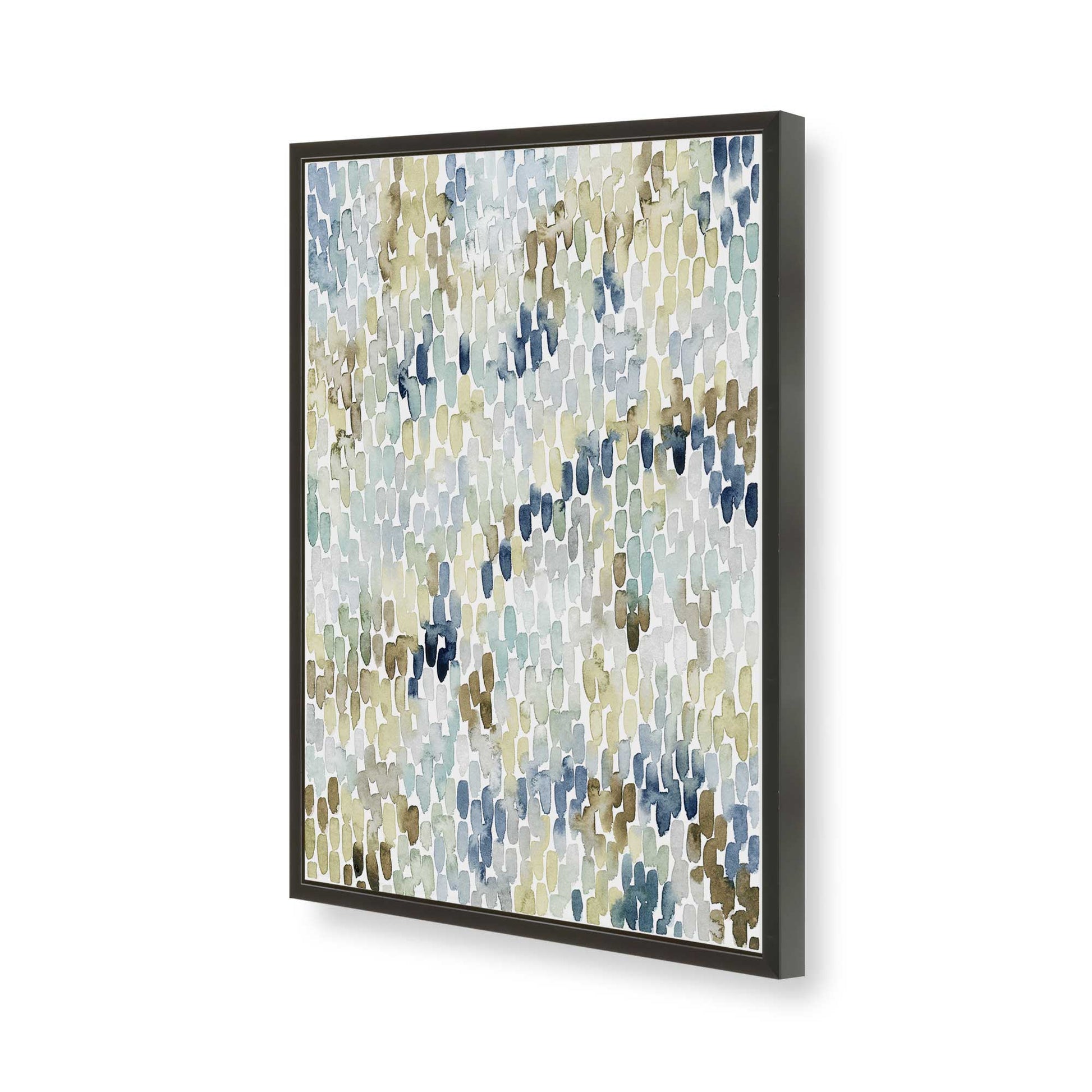 [Color:Satin Black], Picture of art in a Satin Black frame of the corner