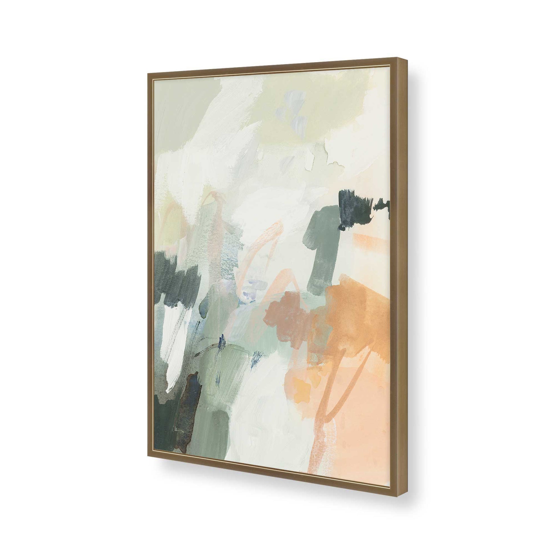 [Color:Brushed Gold], Picture of art in a Brushed Gold frame of the corner