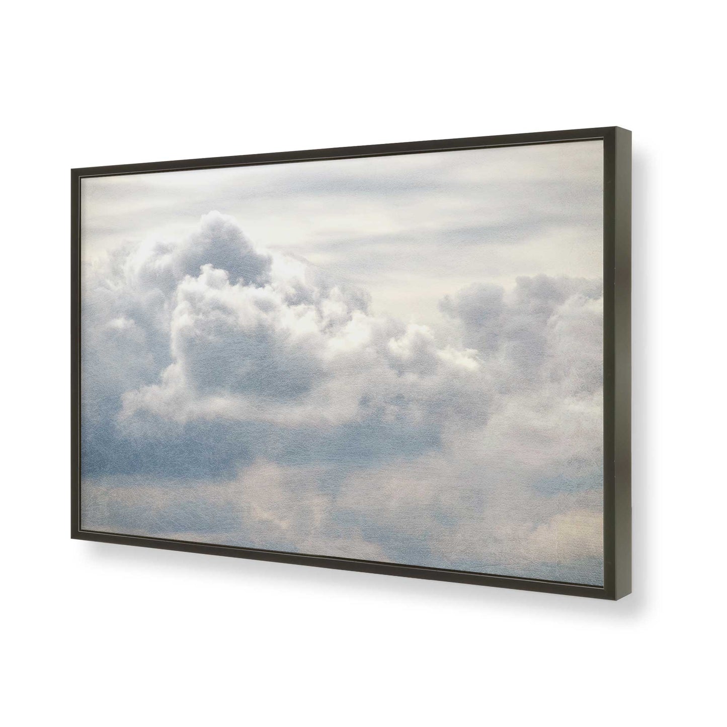 [Color:Satin Black], Picture of art in a Satin Black frame of the corner