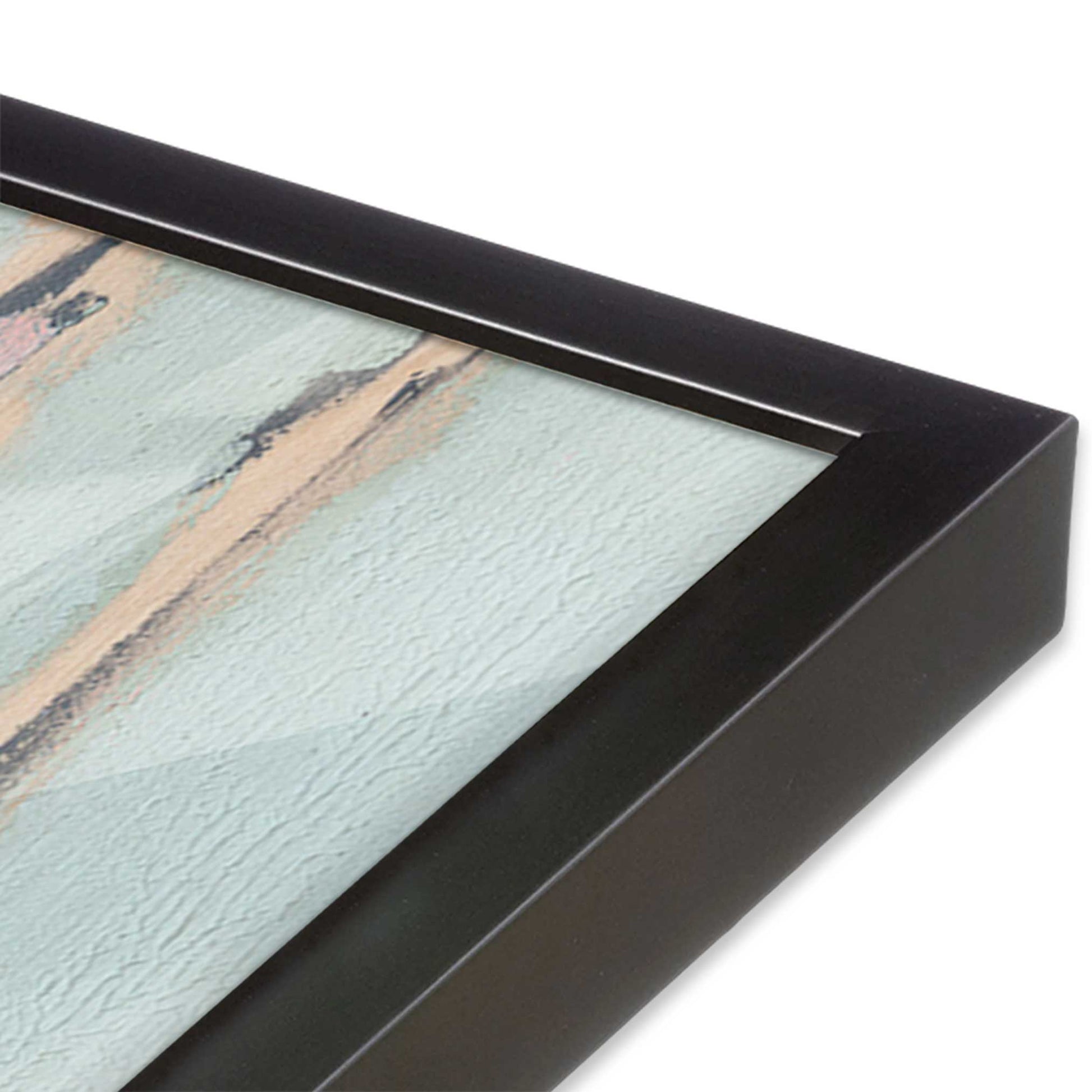 [Color:Weathered Zinc], Picture of art in a Weathered Zinc frame at an angle