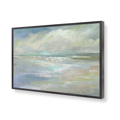 [Color:Weathered Zinc], Picture of art in a Weathered Zinc frame of the corner